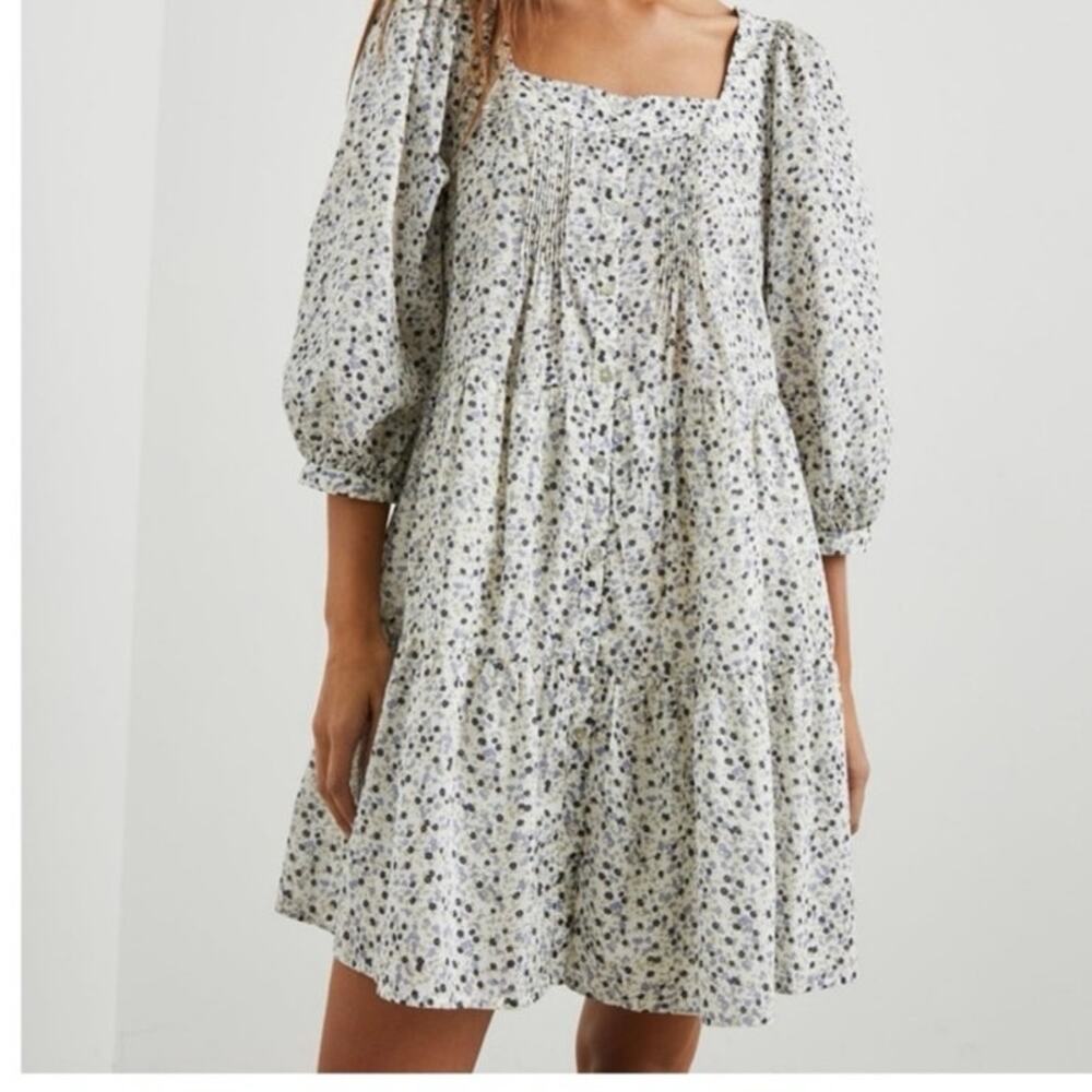 Rails Pippa Babydoll Dress In Watercolor Buds Small